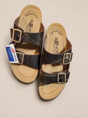 Womens Rohdes Comfort Sandals. New, With Box